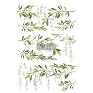 Re Design by Prima Transfer Sticker Spring Branch 24x35" Green Leaf Floral Berry